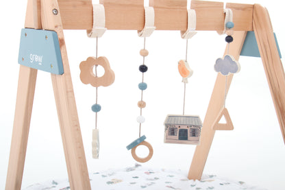 Wooden Baby Gym - Little Greyton